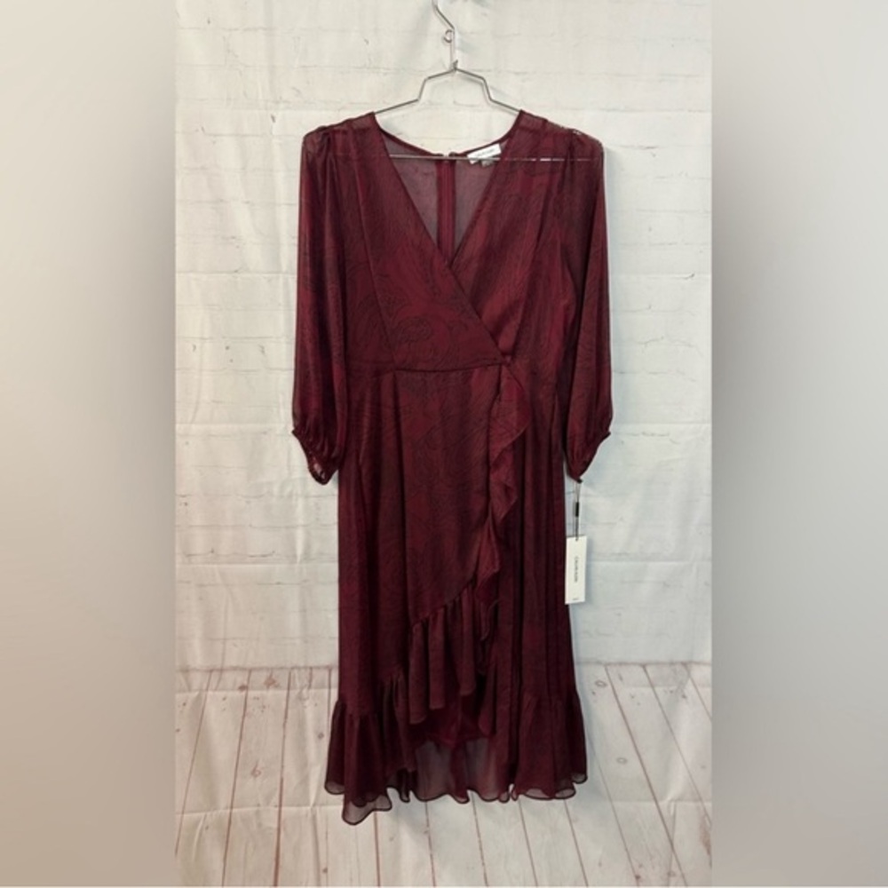 Calvin Klein Wrap Style Dress size 10 NWT